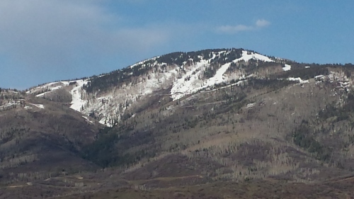 Not much snow for the last week at the Steamboat Ski Resort!